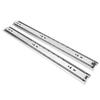1 Pair 18 Inch   Bearing Cabinet Drawer Slider Runner Steel Slide Rails