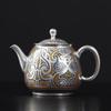 Handmade Gilt Silver Ceramic Teapot