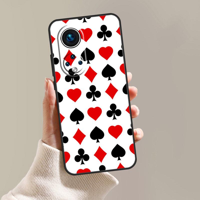 Spades Poker Play Cards Ace Case For Honor Magic 8 6 5 7 Pro X9d X9c X9b X9a X8c X8b Win RT 50 70 90 200 400 Lite Cover