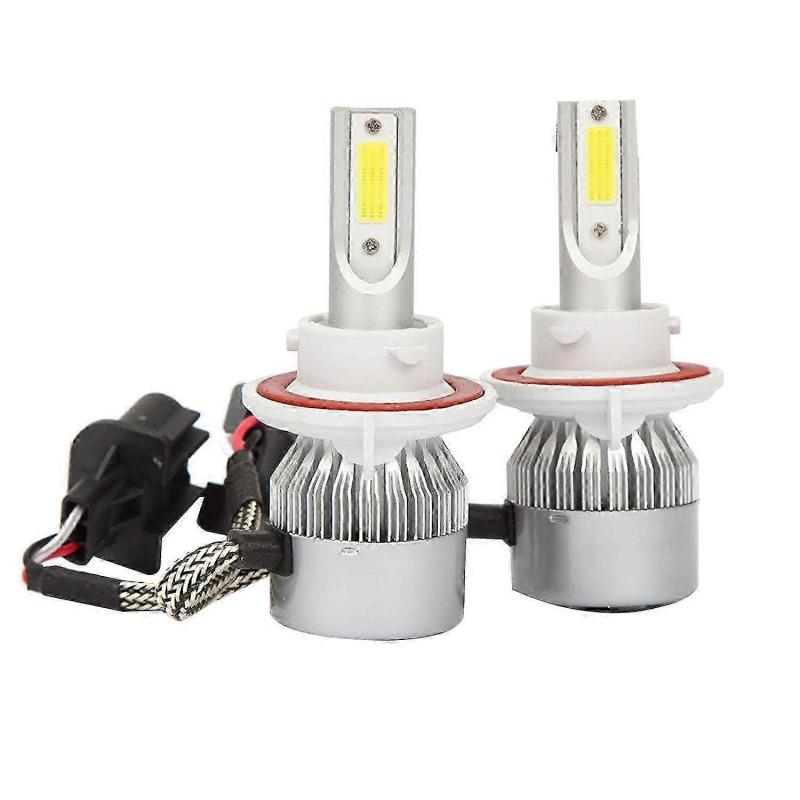 (2 Pack) for H13 / 9008 LED Headlight Bulb (Near and Far) C6 Conversion Kit, 72W 8500LM 6500K Cool W