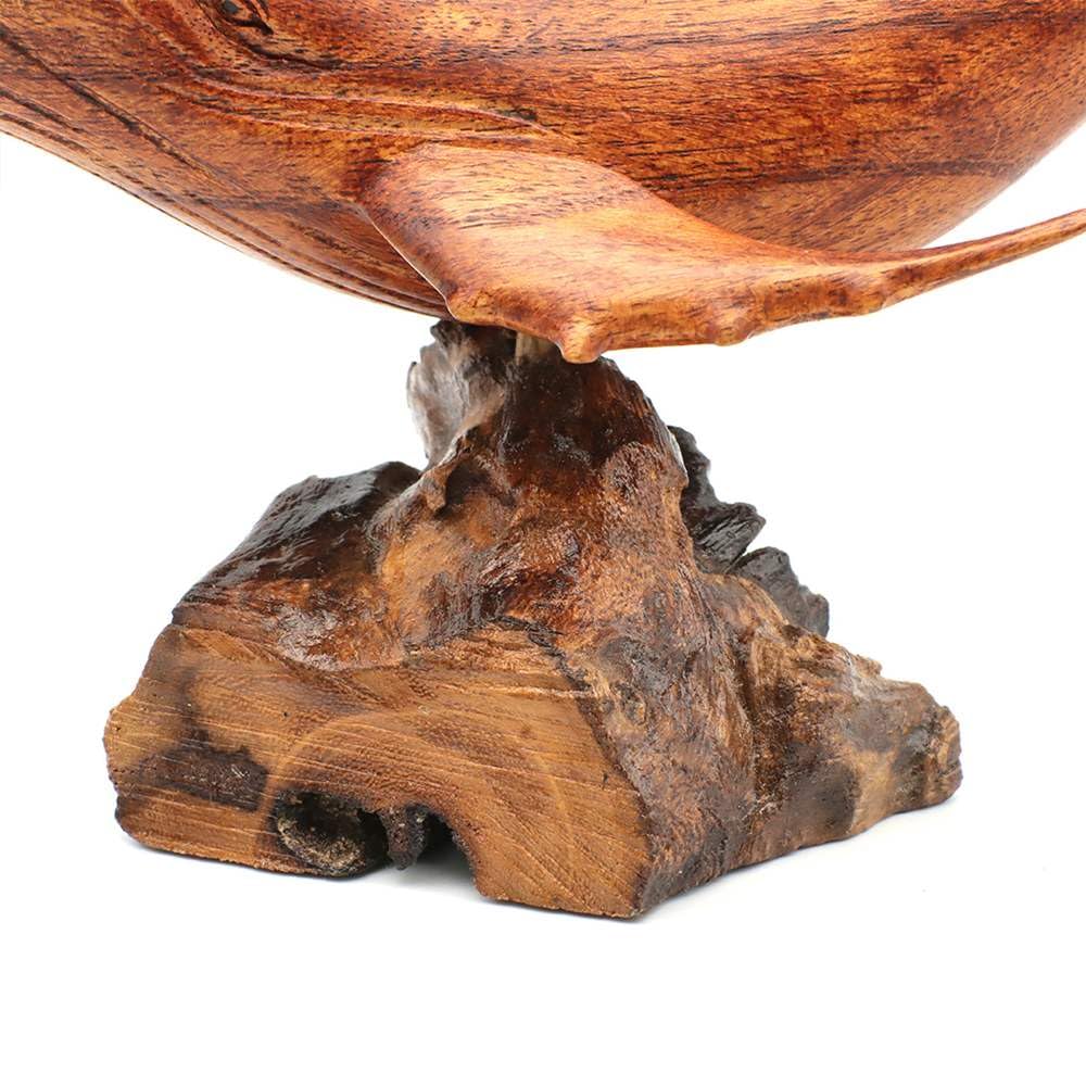 Tomo Corporation Antique Wood Carving Whale