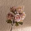 Artificial Rose Bouquets Artificial Flowers Rose Flower Branch Realistic Fake Rose For Wedding Home Decor