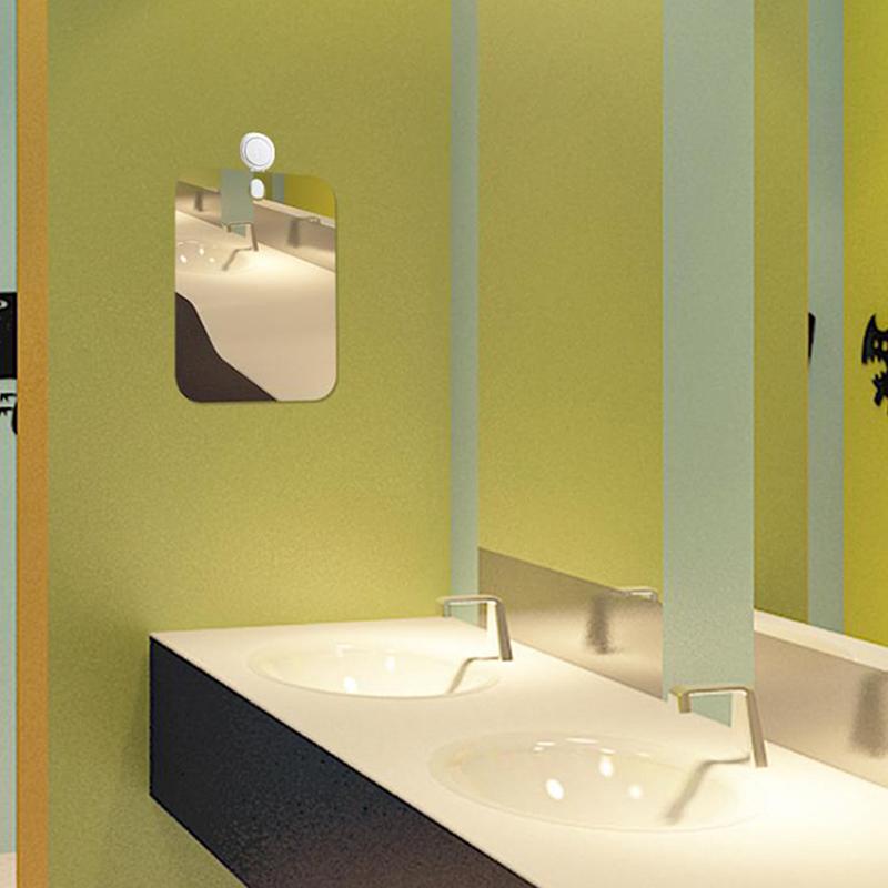 Acrylic Anti Fog Mirror Shower Shaving Fogless Mirror Washroom Travel Accessories For Women Makeup Man Shaving Bathroom Tools