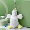 Internet Celebrity Big Goose Plush Keychain – Cute Cartoon White Goose Pendant Doll