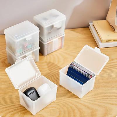 1 STÜCK Kartenhalter Transparent Idol Kpop Albumes Fotoaufbewahrung Fotokarten Kleine Kartensammlung Organizer Box Etui Behälter
