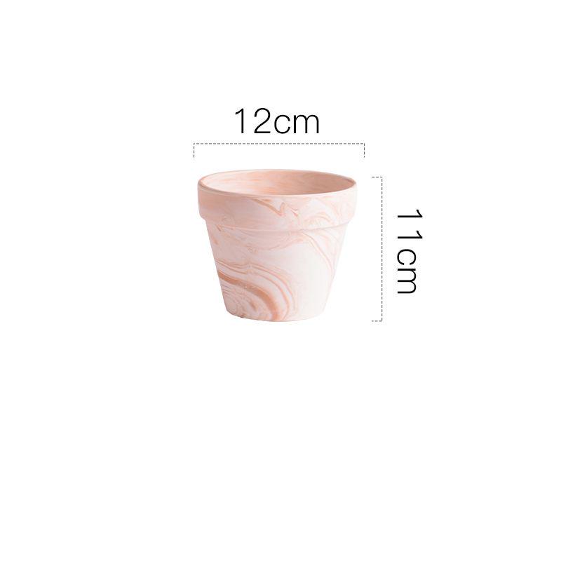Terracotta Nordic Ceramic Flower Pot with Tray - Large, Coarse Pottery for Succulents and Pothos