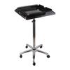 1 Piece Hair Salon Tray Cart Mobile Storage Trolley Adjustable Height Metal Removable Tool Holder