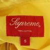 Supreme 14SS Long Sleeve Two-tone Color Cotton Shirt S Yellow Men's Used