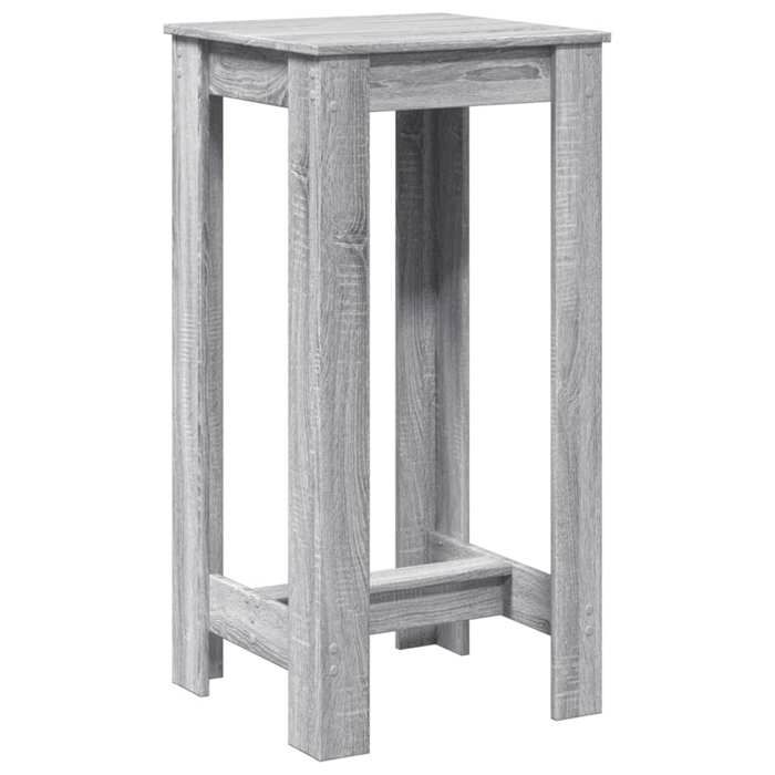 VidaXL Table de bar sonoma gris 51x50x103,5 cm bois d'ingénierie, table de pub, table haute, table de tabouret de bar, table 854405