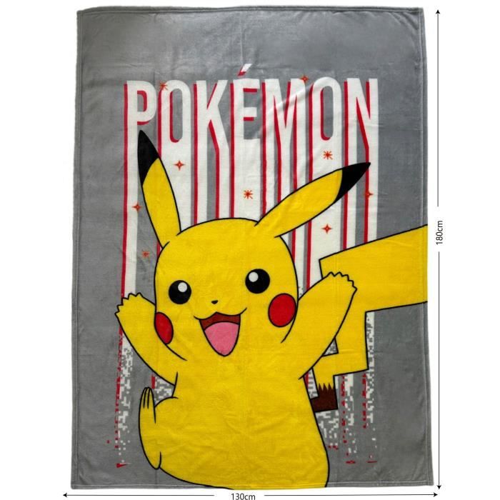 Plaid - POKEMON - Pikachu - 130 X 180 Cm