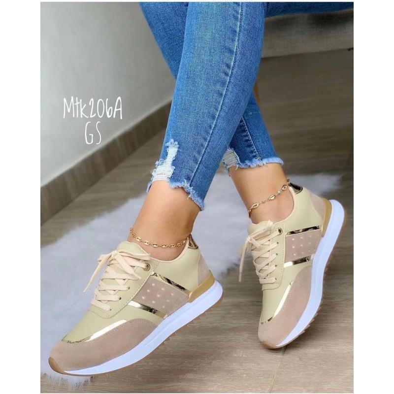Large size sports and leisure shoes spring new platform casual shoes straps sports women's shoes