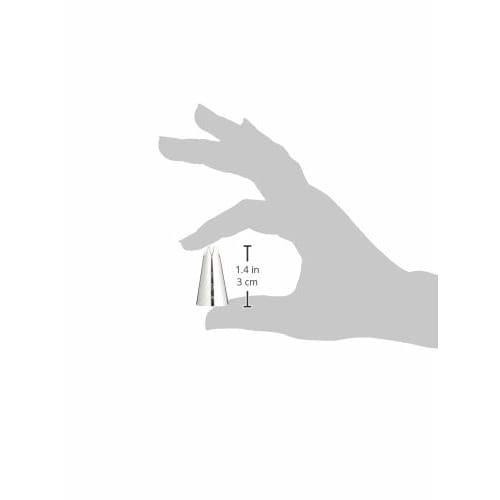 Sunnap Commercial-Grade Flower-Shaped No. 5 6-Cut Nozzle, Silver, 18-8 Stainless Steel, Made In Japan, WKT31065