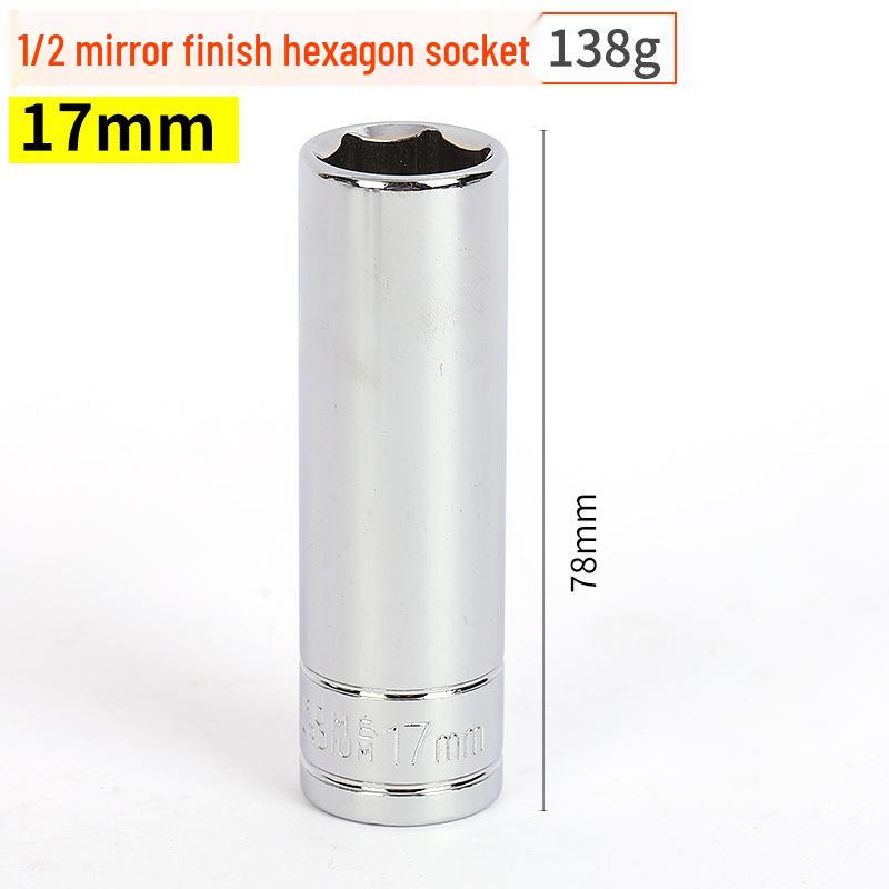 1/2" Großer Ratschenschlüssel mit 8-32mm Sechskant-Spiegelstecknüssen