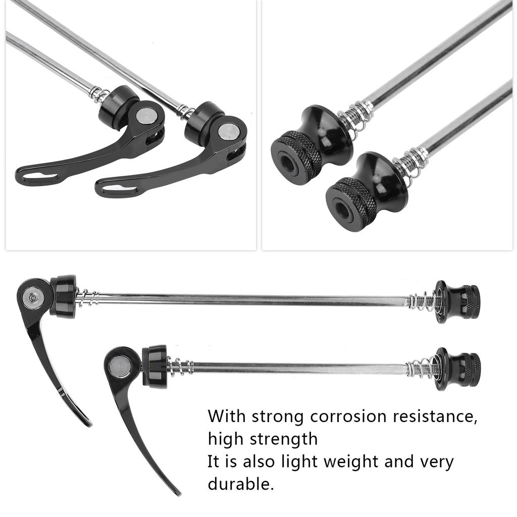 2Pcs   Wheel Hub Skewers Mountain Bike Road Bike Axle Quick Release Skewer Lever