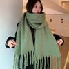 Soft Winter Cashmere Scarf Warm Shawl Wrap Fashion Long Tassel Scarves  Women