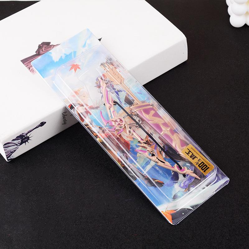 Green Hunting Bow Set: Original Peripheral Three-Piece with Ritual Bow, West Wind Bow, Quiver, and Metal Alloy Model.