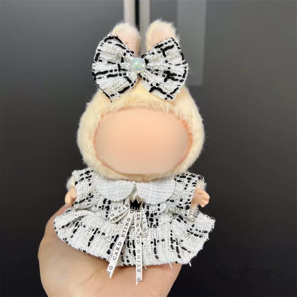 Sweet Princess Style Doll's Cloth for Labubu 17cm The Monster Outfit Accessories Clothing DIY Kids Gift High-quality Dress Cloak