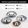 New Stainless Steel Pet Food Bowl Multi-size Large Capacity Dog Feeding Bowl Durable Easy Clean Slow Feeder Bowl for Puppy Cats