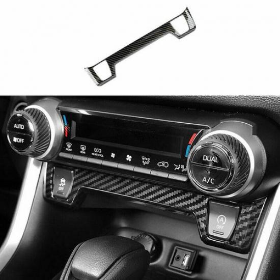 Carbon Fiber Central Seat Heating Button Cover Trim For Toyota RAV4 2019-21 GL