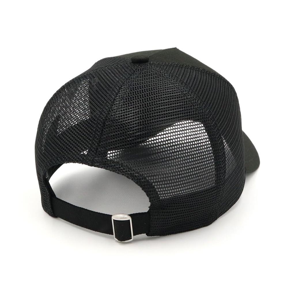 New Era 9FORTY A-Frame Trucker Mesh Cap ONSPOTZ Exclusive Handwritten Metal Logo Snapback Baseball Cap Men Women UV Protection Black Free Size