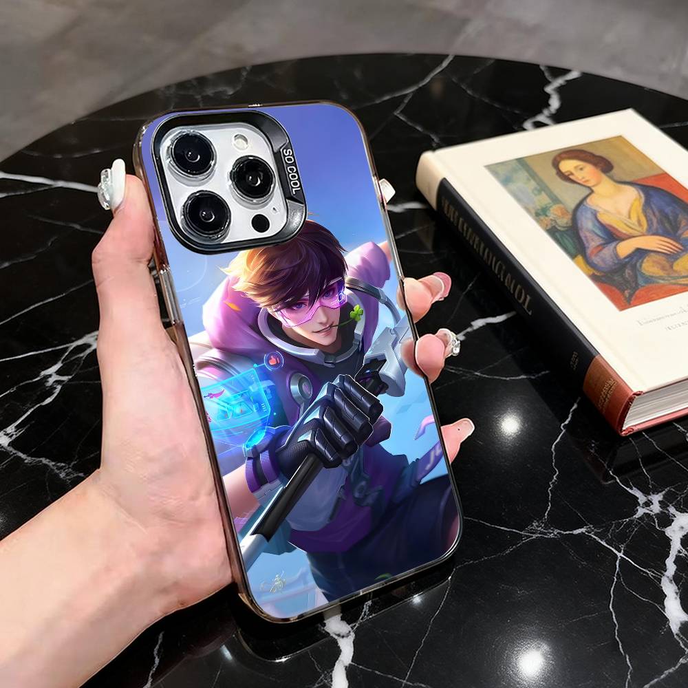 H-Honor of K-Kings Li Bai-es  Phone Case For iPhone 17,16,15,14,13,12,11 Plus,Pro Max,XS,Colorful Silver Black Cover