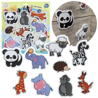Bath Toy Foam Animals Puzzle Water Attachable Bathtubs