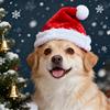 1-20PCS Christmas Pet Santa Hat Red Plush Soft Holiday Cap for Dogs Cats Festive Party Costume Cute Photoshoot Decoraton
