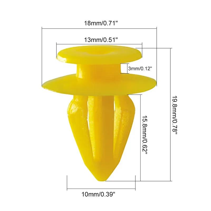 50X 10mm Interior Door Panel Card Trim Clip For Lada Priora Vesta Granta Kalina Niva Signet X-Ray Largus 21083 Sedan 7M0867299K