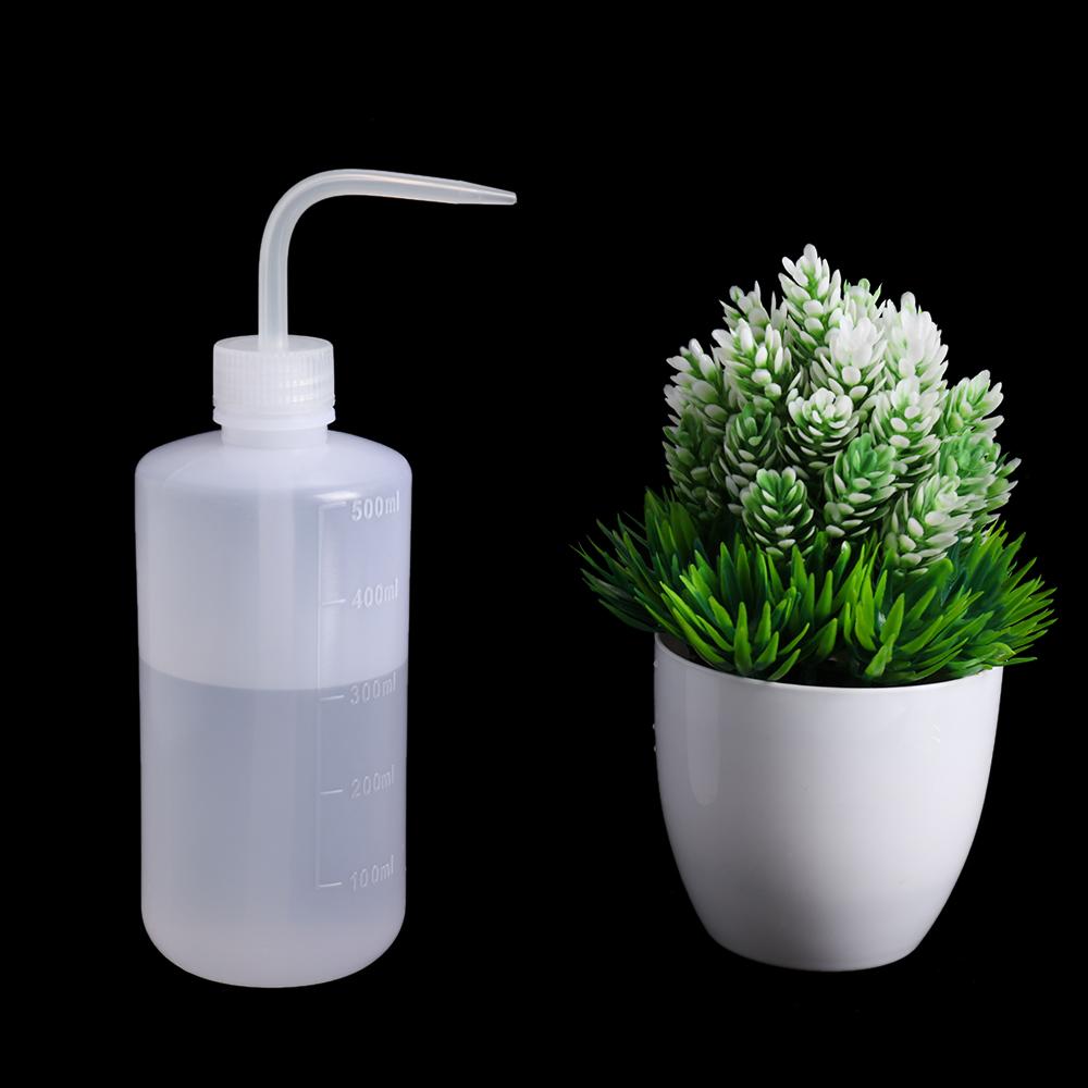 250ml/500ml Plastic Washing Succulents Alcohol Bottle Curved Mouth Gardening Watering Can