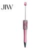 Gift for Women Diamond Beadable Pens, Bling Rhinestone Beaded DIY Plastic Bead Pen, Crystal Smooth Writing Experience Shaft Black Ink Ballpoint