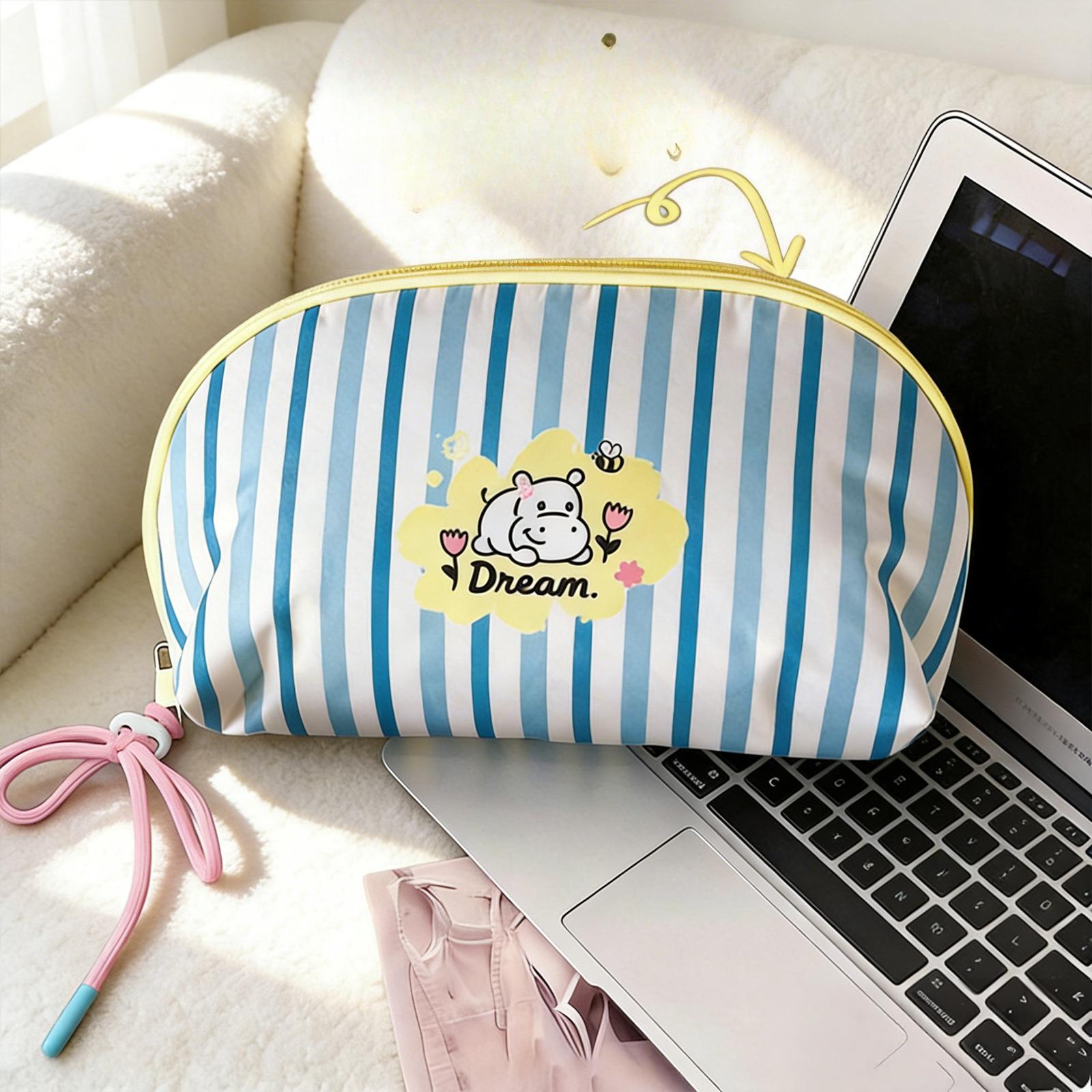 

Large Capacity Travel Makeup Bag with Compartments Portable Toiletry Organizer for Cosmetics and Underwear