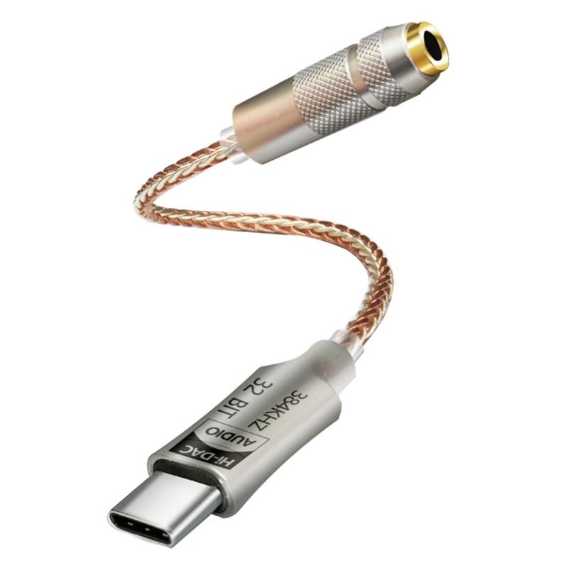 ALC5686 USB Type C To 3.5mm DAC Earphone Amplifier Headphone Amp Digital Decoders Sound Cable Adapter Converter