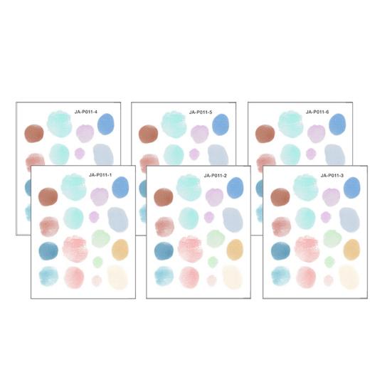 6 Sheet Irregular Polka Dots Wall Stickers, Colorful Boho Wall Decals, Peel and Stick Removable Vinyl Stickers for Playroom Bedroom Nursery