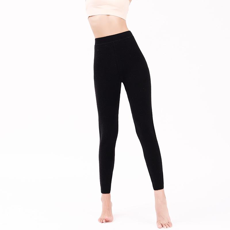 

Women s Cashmere Knit Slim-Fit Pants: Versatile, Warm, Skin-Friendly for Autumn & Winter Medium