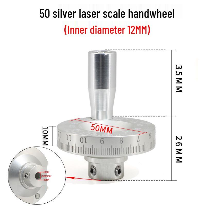 Metal Laser Scale Manual Slide Table Tool with Angle Handle Handwheel