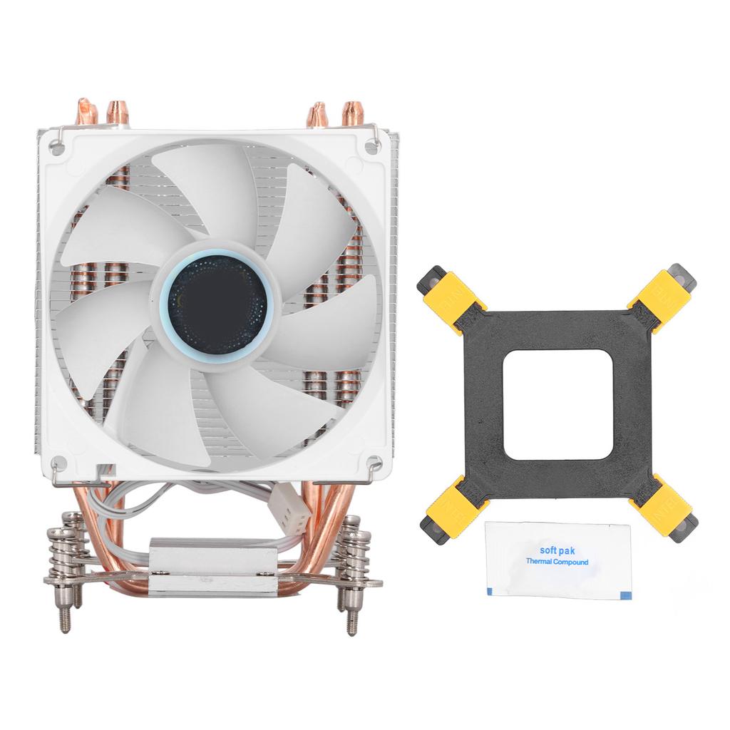 CPU Cooling Fan 3.5in 4 Heat Pipes 3pin 12VDC 2000RPM Hydraulic Bearing CPU Air Cooler with