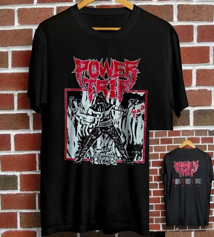 POWER TRIP SUPER 2017 TOUR DATES BLACK SLAYER HEAVY COTTON SHIRT REPRINT Unisex T-Shirt M