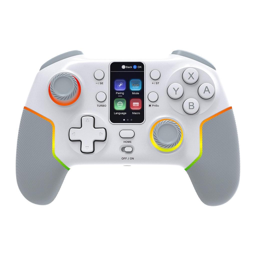 Multiplattform Wireless Bluetooth Game Controller mit Bildschirm & Gyroskop - Kompatibel mit Switch, PC, Android, iOS