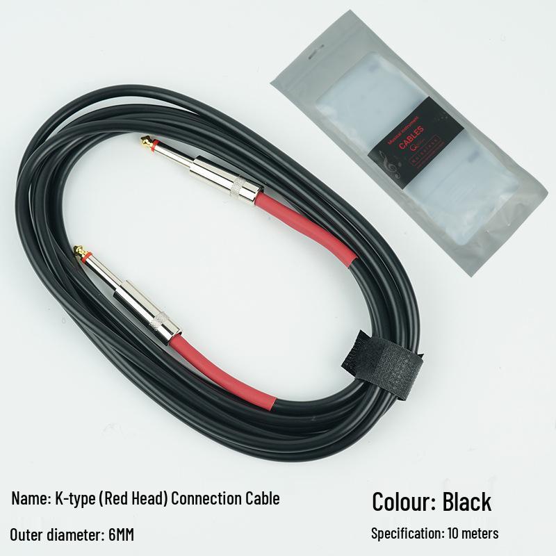 Noise Reduction Electric Guitar Cable - 3m, 6m, 10m Options: Bass Series & Effect Pedal Connection