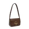 Vintage Brown Horseshoe Buckle Crossbody Bag Women 2026 Minimalist Office Shoulder Small Square Leather Handbag
