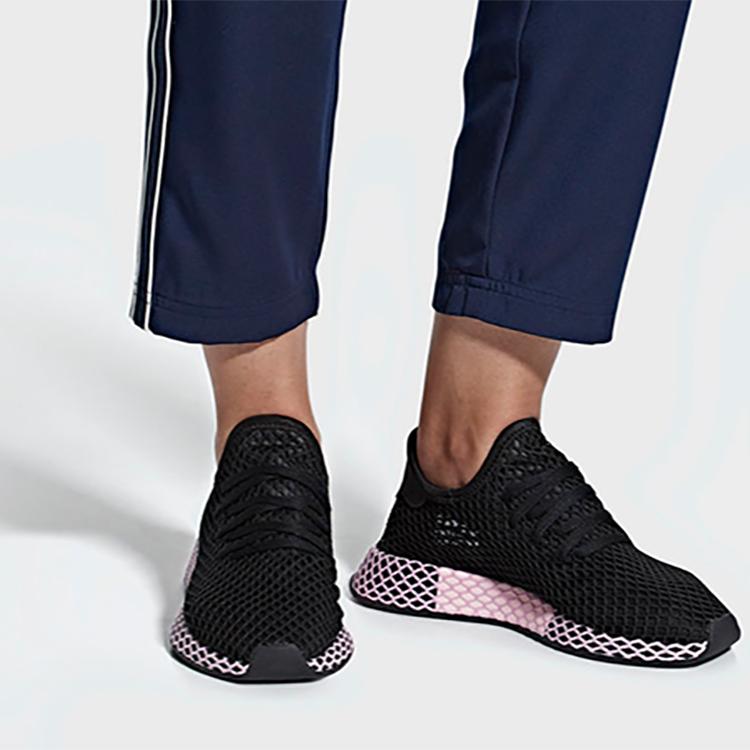 adidas Deerupt Core Black Clear Lilac Damskie B37602
