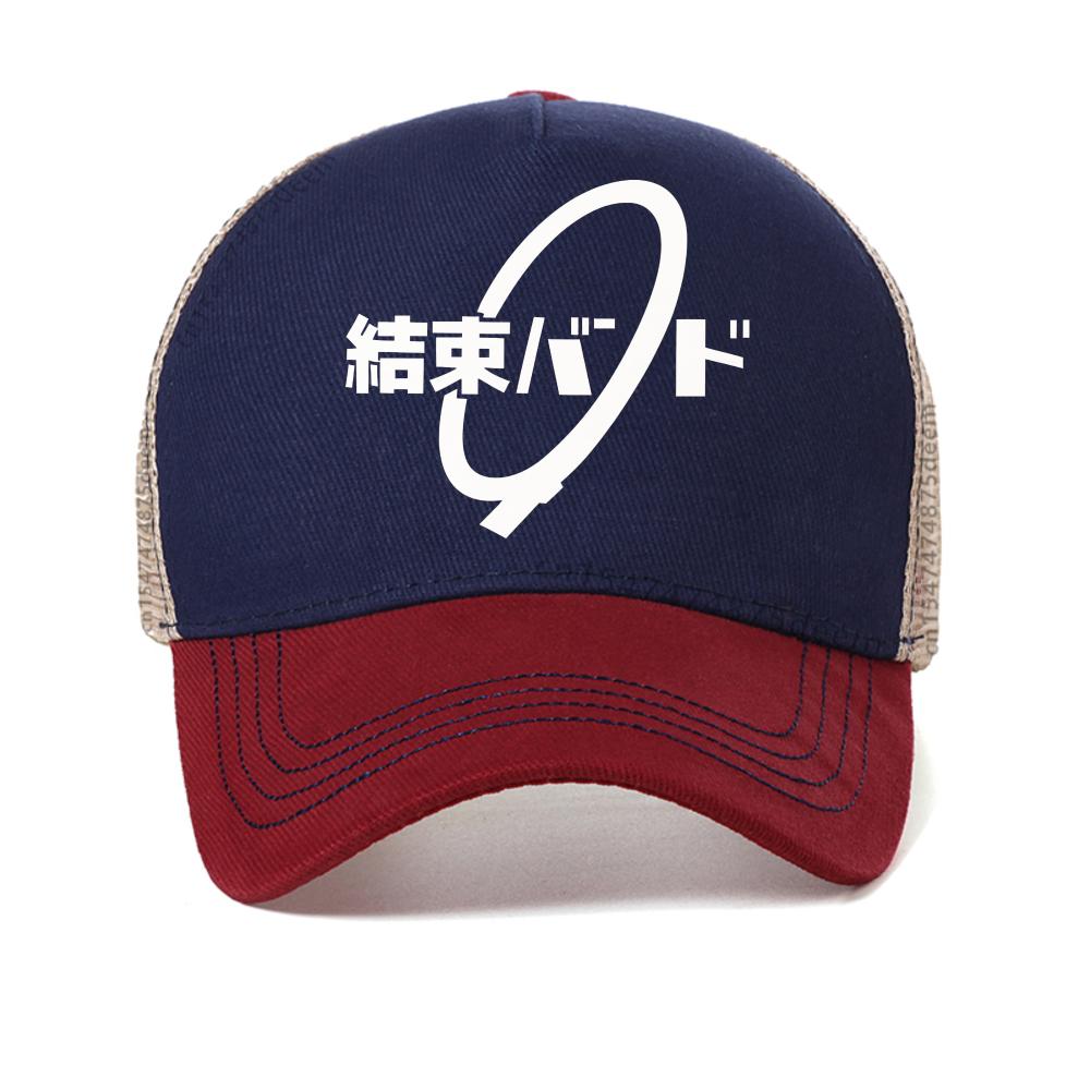 

Anime Cos BOCCHI THE ROCK Hitori Gotoh Ljichi Nijika baseball cap Streetwear Vintage Casual Short caps Unisex mesh trucker hat Adjustable красный