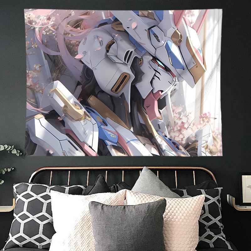Mobile Suit Gundam Hanging Cloth Anime Background Cloth Bedroom Dormitory Decoration Cloth Wall Cloth Hanging Blanket