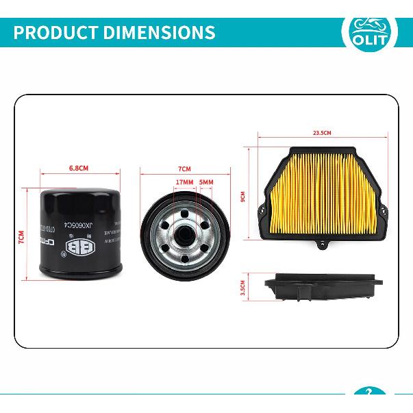 For CFMOTO 675NK 675SR Oil Filter Air Filter CF675 NK SR Engine Element Filter Motorcycle Accessories Original Parts