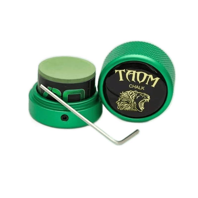 Taom Taomu Strong Magnetic Round Metal Billiard Chalk Holder Box