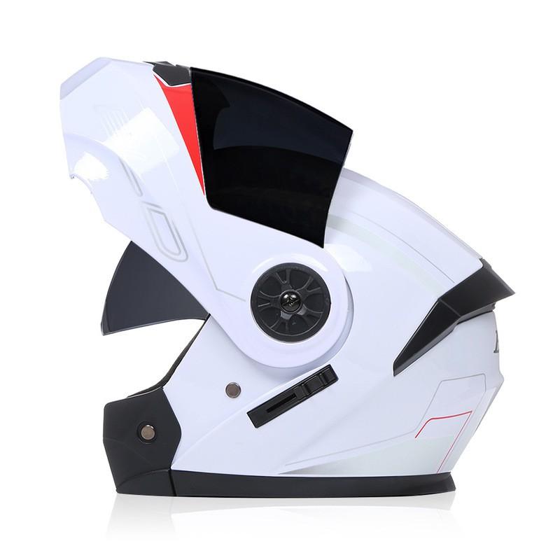 Modular Flip-Up Motorcycle Helmet With Dual Visors All-Season Riding Street Touring Commuting
