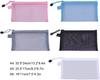 10PCS A4 A5 A6Transparent File Folder Nylon Mesh Storage Bag Convenient Zipper Student Test Stationery Organizer School Supplies