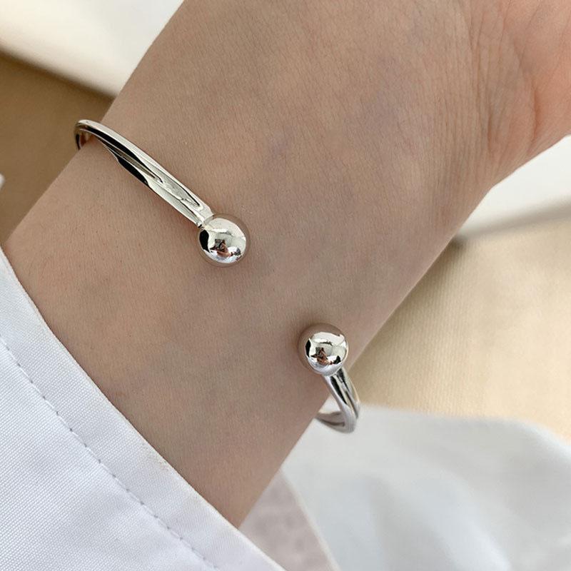 Minimalist 925 Silver LOVE Heart Bracelets For Women New Fashion Vintage Handmade Birthday Party Jewelry Gifts
