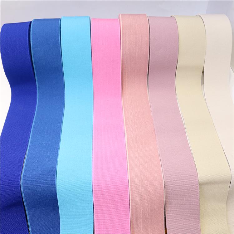 Polyester Imitation Nylon Elastic Webbing with Spot Color Processing - Clothing Accessories Rubber Band