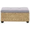 VidaXL Set of 2 Water Hyacinth Bench Set, Storage Bench, Living Room Furniture, Entryway Bedroom Bench 246107